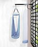 SafeChamp Meander Baby Swing Cradle With Mosquito Net, Pillow, Spring And Metal Window Cradle Hanger (Blue)