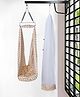 SafeChamp Meander Baby Swing Cradle With Mosquito Net, Pillow, Spring And Metal Window Cradle Hanger (Yellow)