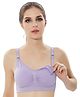 Fabme Sleeveless Solid Full Coverage Padded Bra - Lavender