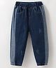 Kookie Kids Full Lengths Solid Colour Distressed Jeans with Pockets - Blue