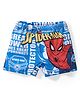 Babyhug Marvel Mid Thigh Swimming Trunk With Spiderman Print - Blue