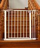 Safe-O-Kid Adjustable One-Year Warranty Baby Safety Gate (75-105 cm)  Durable Metal Child Gate for Kids, Dog Gate, Baby Gate with 2-Way Auto-Close, Secret Lock, No Drill Required (Grey)