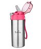PddFalcon Stainless Steel Hip Hop Sipper Water Bottle 500ml, Pink