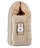 VoiDrop Big Velvet Baby Carry Bed Cum Sleeping Bag 2 in 1 for New Born Baby Sleeping Bag in Large size (Brown)