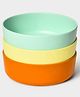 Mi Arcus Baby 100% Melamine Bowl Set, Solid Theme, Pack of 3 - Multicolor, Suitable for Ages 6 Months+