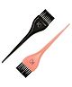 KINDED Hair Colouring Mehndi Henna Bleach Hair Dye Brush Combo Set of Black & Orange