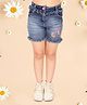 Cutecumber Partywear Embellished  Shorts - Blue