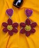 Priaansha Creations Beaded Earrings - Flower-20g