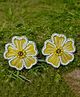 Priaansha Creations Yellow Blossom Studs
