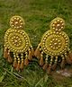 Priaansha Creations  yellow Round pearl Earrings-40g