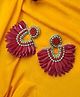 Priaansha Creations Angel Wings Sequin Seed Beaded Drop Earrings-40g