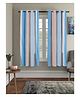 RRC Microfiber Cotton Window Curtains for Bedroom/ Living Room Set of 2 Curtains - Blue