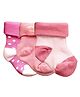 NEXT2SKIN Pack Of 3 Polka Dots Detailed Soft Cotton Socks - Rose Pink Salmon Pink & Dark Pink