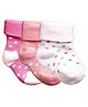 NEXT2SKIN Pack Of 3 Polka Dots Detailed Soft Cotton Socks - Rose Pink Baby Pink & White