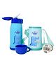 THE LITTLE LOOKERS Insulated Stainless Steel Sipper Bottle for Kids/Sipper School Bottle/Sipper Bottle with Straw/Travelling Water Bottle for Kids with Pop up Straw-Blue (550ml)