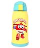 THE LITTLE LOOKERS Stainless Steel Insulated Sipper Bottle for Kids/Sipper School Bottle/Sipper Bottle with Straw/Travelling Water Bottle for Kids with Pop Up Straw-550ml (Yellow)