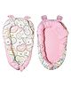 THE LITTLE LOOKERS Baby Sleeping Bed Portable Bassinet | Washable Baby Bedding Set for Newborn Baby/Infants 0-12 Months (Oval - Bunny)
