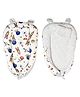 THE LITTLE LOOKERS Baby Sleeping Bed Portable Bassinet | Washable Baby Bedding Set for Newborn Baby/Infants 0-12 Months (Oval - Space)