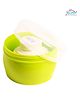 THE LITTLE LOOKERS Portable Baby Skin Care Baby Powder Puff with Box Holder Container for New Born and Kids for Baby Face and Body (Green.)