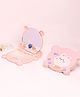 THE LITTLE LOOKERS Comb and Mirror Set with Soft Bristles and Rounded Tips for Baby's Sensitive Skin/Hair Care | Grooming Accessories | Comb Set for Newborns/Babies/Kids/Toddlers-(Round-Peach)