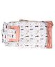 THE LITTLE LOOKERS Baby Bedding Set | Portable & Washable Baby Sleeping Bed for Newborns/Infants for 0-12 Months Baby (Peach) - Prints May Very