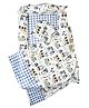 THE LITTLE LOOKERS Baby Bedding Set | Portable & Washable Baby Sleeping Bed for Newborns/Infants for 0-12 Months Baby-(Rectangular-Blue) Prints May Very