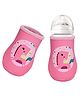 THE LITTLE LOOKERS Cute Animated Patterned Soft Stretchable Baby Feeding Bottle Cover for 125ml, 150ml to 240ml  Pink, Pack of 1