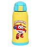 THE LITTLE LOOKERS Stainless Steel Insulated Sipper Bottle for Kids/Sipper School Bottle/Sipper Bottle with Straw/Travelling Water Bottle for Kids with Pop Up Straw-680ml (Yellow)