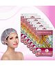 Majestique Premium Shower Cap, Light Weight and Quality Elastic, Perfect for Use at Home, and Spa Pack of 6 - Multicolor