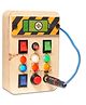 Clapstore Toys Montessori Spark Switch Busy Board V1- 6 LED Lights
