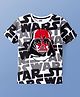 Pine Kids Lucas Cotton Knit Half Sleeves T-Shirt with Star Wars Graphics - White
