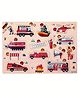 PLUSPOINT Wooden Fire Brigade Puzzle Wooden Board Peg Fire Brigade Equipment & Vehicle Puzzle - 13 Pieces