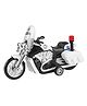 PLUSPOINT Police Rescue Bike Friction Powered Special Police Motorcycle Emergency Vehicle Model Toy with Light Music inertial Simulation Toy (Police Bike)