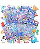 PLUSPOINT 3D Puffy Stickers 500+ Ocean Animal 10 Different Sheets, 3D Puffy Sticker for Kids, Bulk Scrapbooking, Stickers