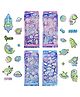PLUSPOINT 3D Puffy Space Glow in Dark Stickers for Kids 4 Pack Self Adhesive Foam Space Stickers with Planet, Astronaut, Rocket, Solar System for Scrapbook Crafts, Party Favors Goodie Bags Stuffers