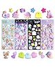 PLUSPOINT Cute 3D Puffy Thick Stickers for Kids Girls Kawaii Soft Stickers for Teens 2PC Large 3D Squishes Stickers 2PC Glow in Dark Reusable Puff Stickers for Stationary Phone Case,4 Sheets.