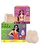 PINQ POLKA Premium Reusable Breast Lift Cup (Nude) (C-D cup size) & Disposable Breast Tape (Nude) for breast push up/lift - Pack of 3