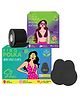 PINQ POLKA Premium Reusable Breast Lift Cup (Black) (A-B cup size) & Disposable Breast Tape (Black) for breast push up/lift - Pack of 3