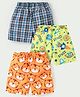 Babyhug Cotton Popin Boxers Animal & Space Print Pack of 3 - Multicolour