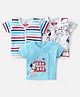 Babyhug Disney Cotton Half Sleeves Jhablas With 101 Dalmatians Print Pack of 3 - Multicolour