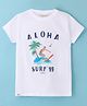 Lazy Bones Sinker Sleeveless T-Shirt Aloha Print - White