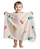 1st Step All Season Blanket - 70 X 100 cm -  Multicolor - Ice Cream Print