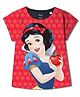 Wear Your Mind Disney Princess Featuring Half Sleeves Snow White Printed Tee - Red