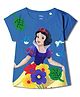 Wear Your Mind Disney Princess Featuring Half Sleeves Snow White Printed Tee - Royal Blue
