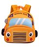 Toyshine Cute Car Face Backpack for Kids Girls Boys Toddler Backpack Preschool Nursery Travel Bag Mini Size Orange 12 Inch