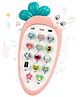 Toyshine Interactive Musical Baby Phone Toy for Kids 14 Buttons and Functions Musical Melodies Animal Sounds and Number Learning Pink