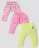 Babyhug Interlock Knit Full Length Diaper Legging Deer & Polka Dot Print Pack Of 3 - Multicolor