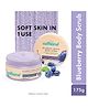 mCaffeine Blueberry Breeze Body Scrub for Glowing Skin Exfoliates and Removes Tan Fruity Blueberry Aroma - 175 g