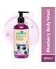 mCaffeine  Blueberry Blast Body Wash with Fruity Fresh Blueberry Aroma -  Deep Cleansing for Soft Skin - 300 ml