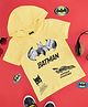 Pantaloons Junior DC Comics Featuring Half Sleeves Batman Printed Hooded Tee - Yellow
